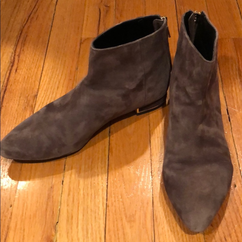 Gray suede booties Zara size 38 Great condition